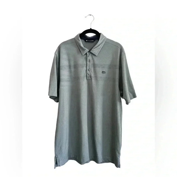Mens Travis Mathew Golf Brand Micro stripe Pima Cotton Polo Shirt L - Picture 8 of 11